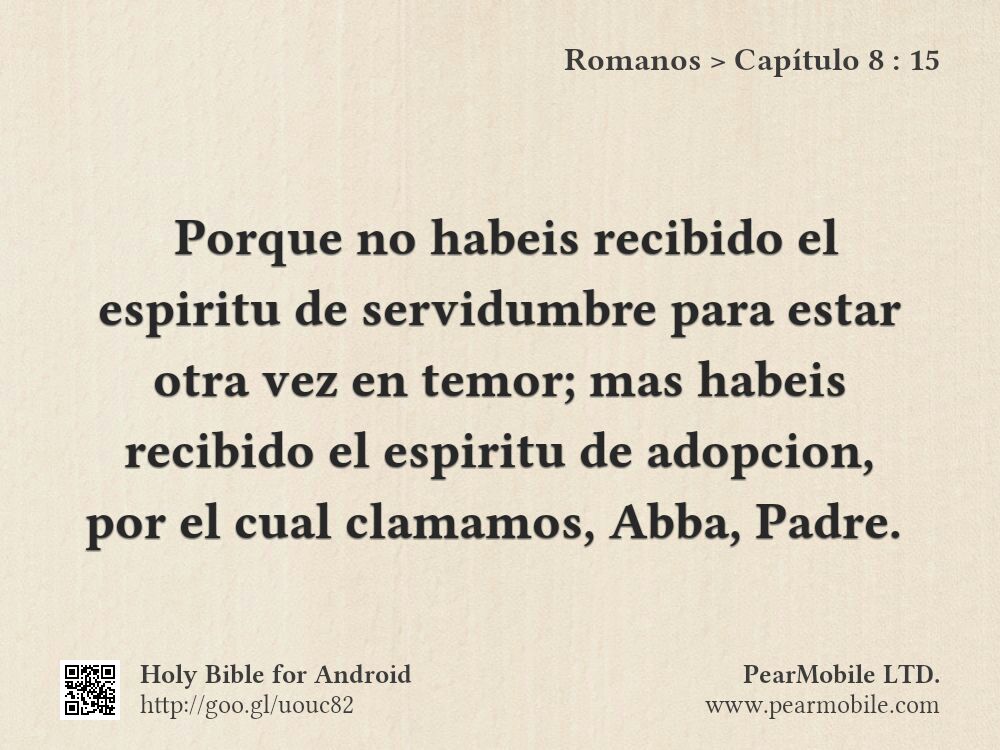 Romanos, Capítulo 8:15